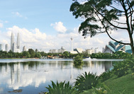 Skyline von Kuala Lumpur mit Petronas Towers